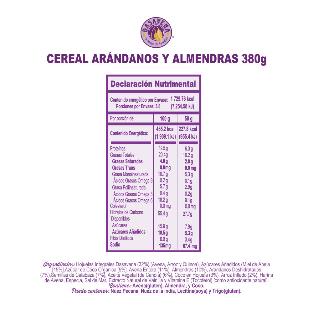 Cereal Arándanos & Almendras