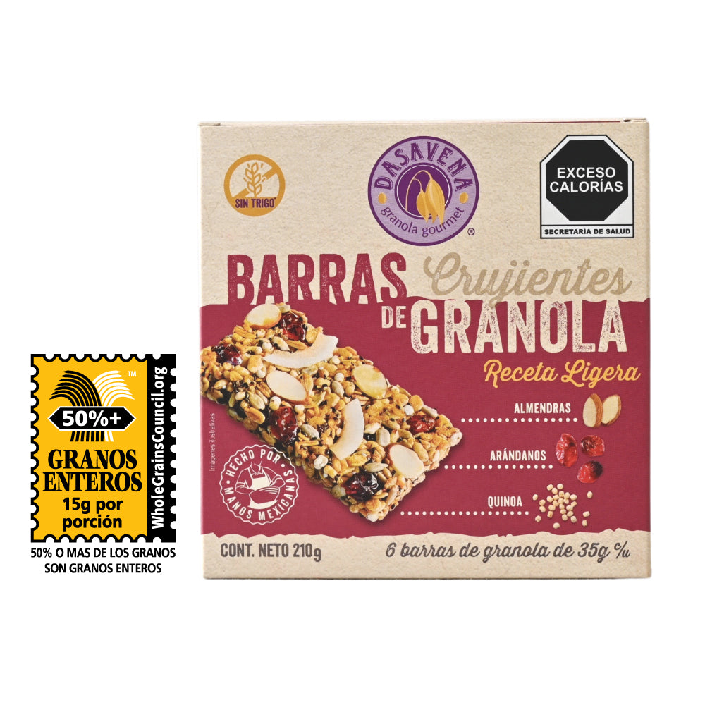 Barras de Granola Ligera Dasavena Granola Gourmet