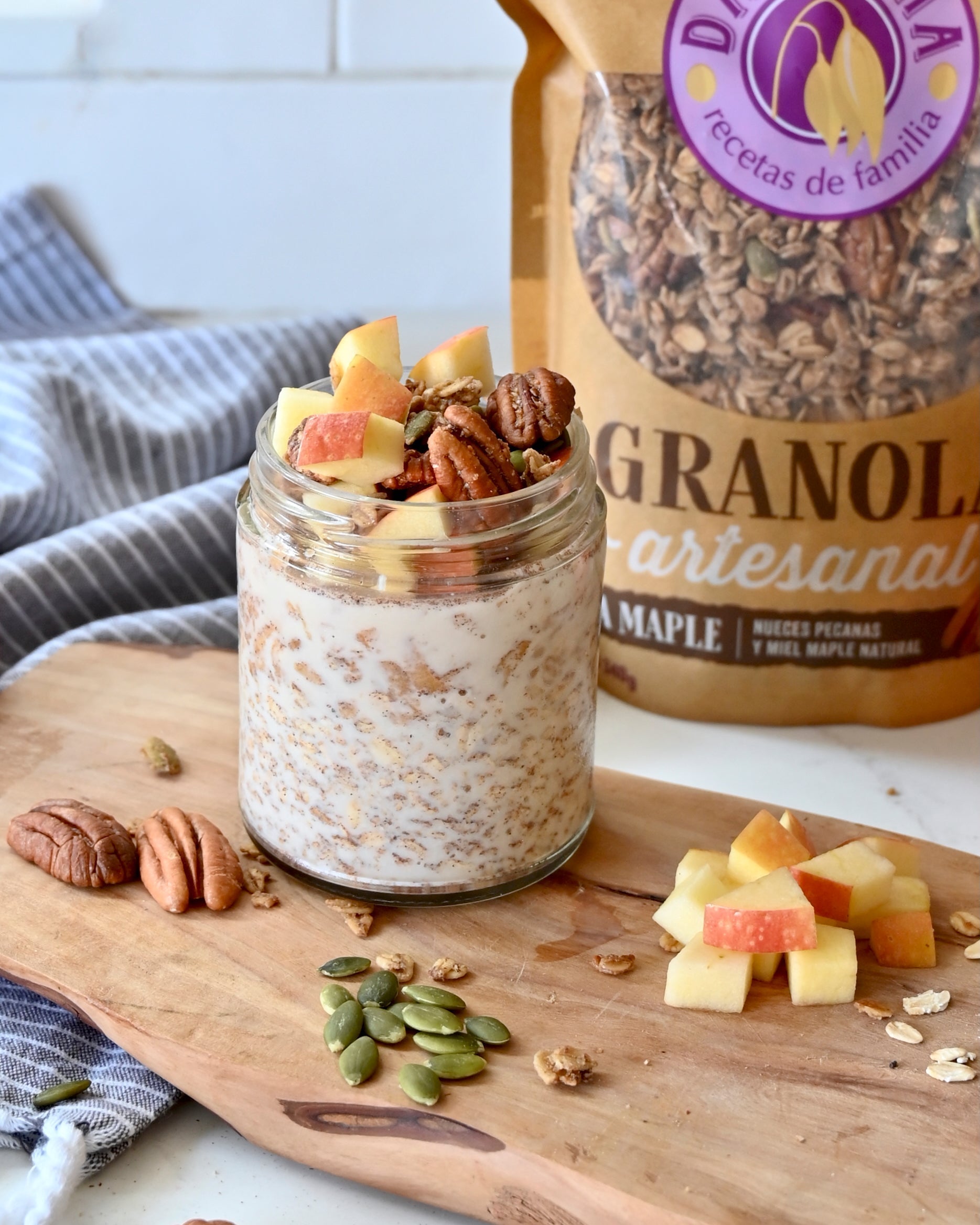 Overnight Oats Receta Maple