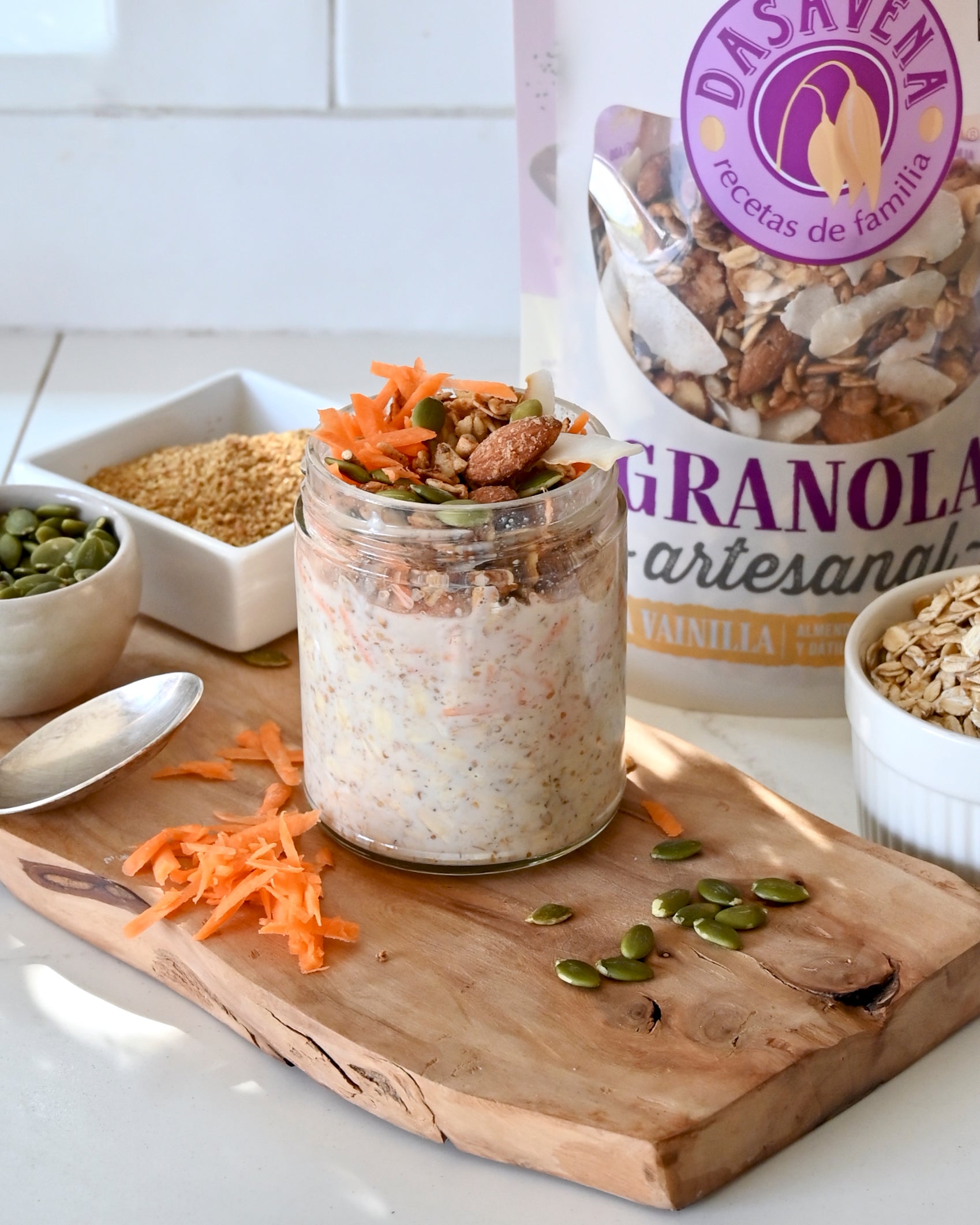 Overnight Oats Receta Vainilla