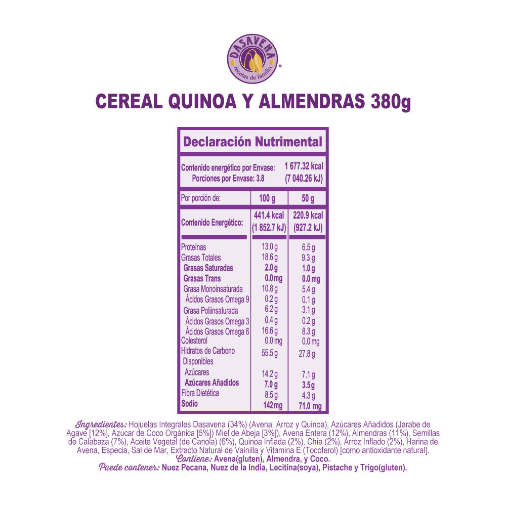 Quinoa and Almond Cereal