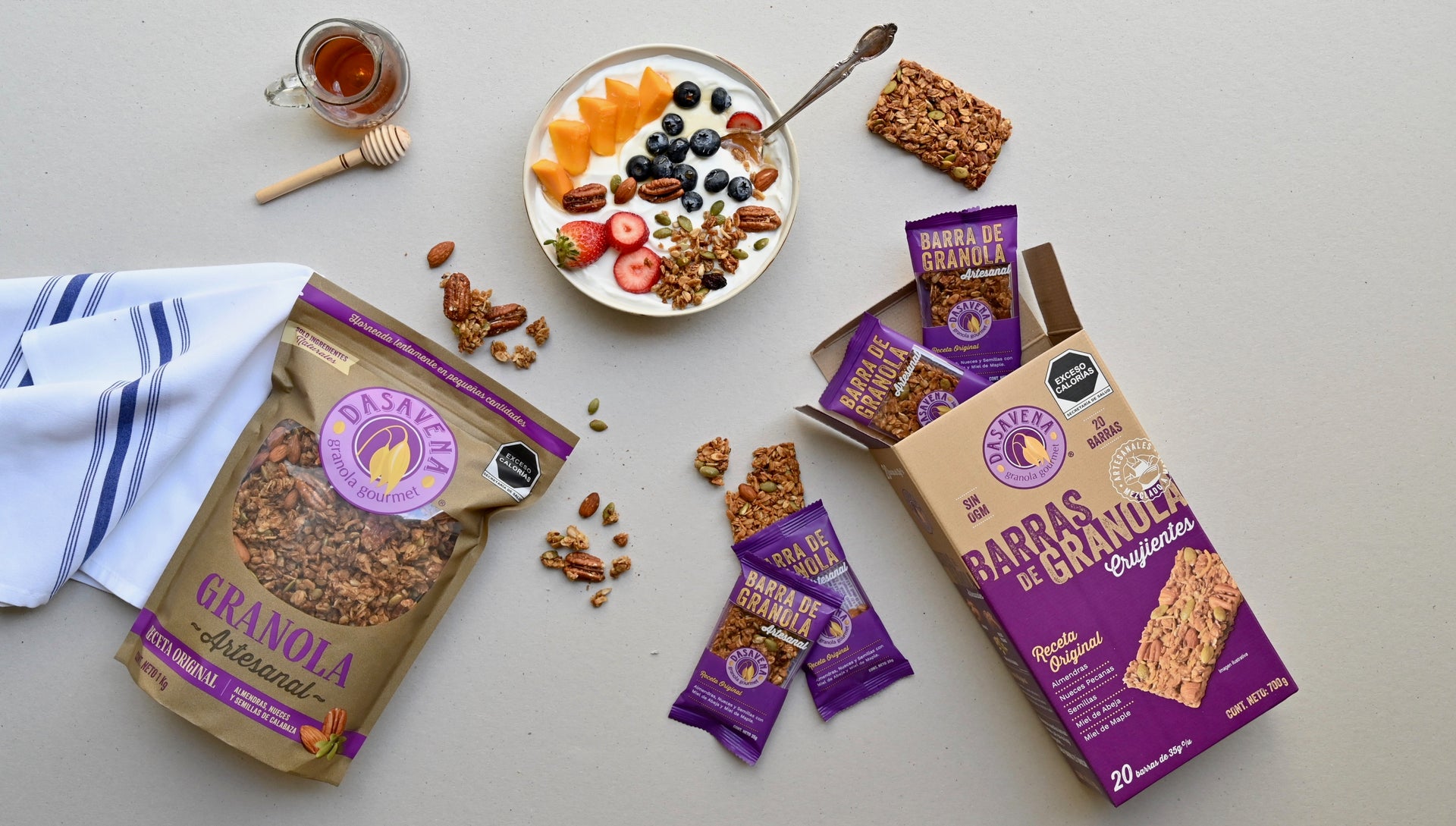 Dasavena Ingredientes reales y simples Granolas y barras Dasavena